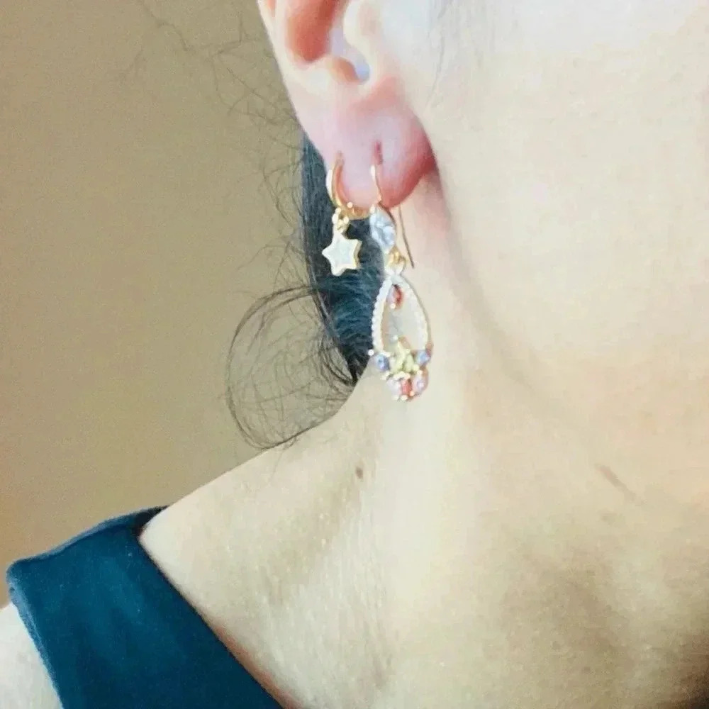 Dangle drop earrings - Picture 4 of 4